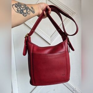 Vintage Coach Red Slim Duffle 9816 ❤️